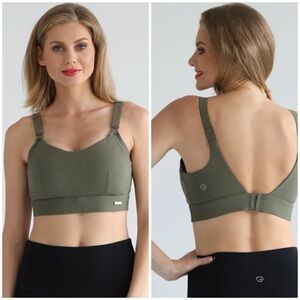 Sweat & Milk Maeve Run Times Sewn In Cups Nursing & Pumping Sports Bra Medium